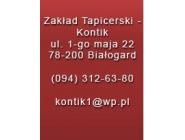 Zakład Tapicerski Kontik: produkcja mebli nowych, renowacja mebli współczesnych, wersalki, tapczany Białogard